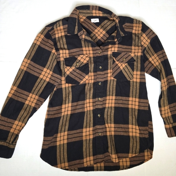 Weekends Everyday Flannel Button Down Shirt - Picture 1 of 3